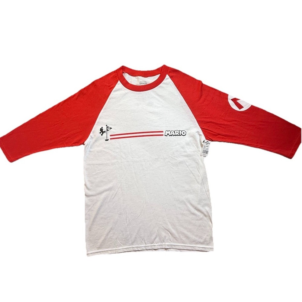 Universal Studios Super Nintendo World Mario Red Shirt NWT 3/4 Slvs Size S *Read